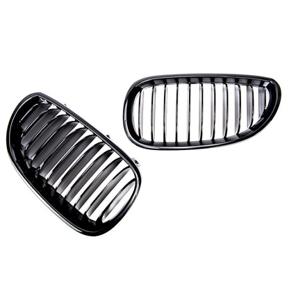 Kühlergrill Hochglanz Schwarz passend für BMW 5er E60 E61 2003-2010