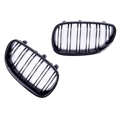 Kühlergrill Hochglanz Schwarz passend für BMW 5er E60 E61 2003-2010