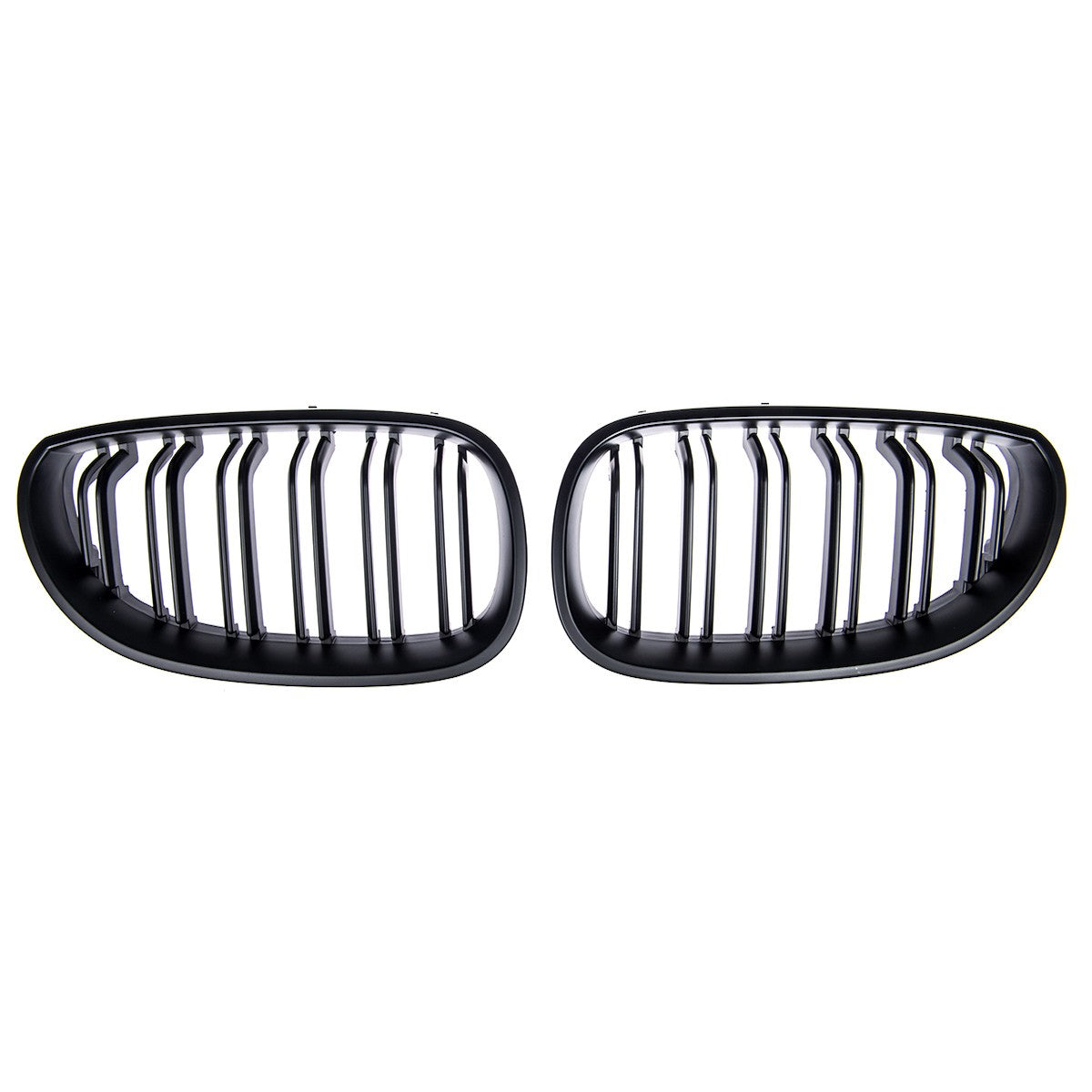 Doppelstreifen Matt Schwarz Grill passend für BMW 5er E60 E61 2003-2010