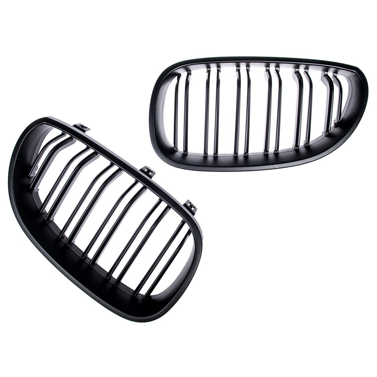 Doppelstreifen Matt Schwarz Grill passend für BMW 5er E60 E61 2003-2010
