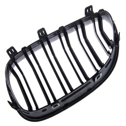 Doppelstreifen Matt Schwarz Grill passend für BMW 5er E60 E61 2003-2010