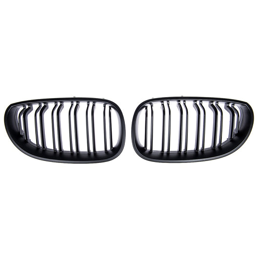 Sport Grill Dual Line Mattschwarz für BMW 5 E60 Limousine E61 Touring 2003-2010 