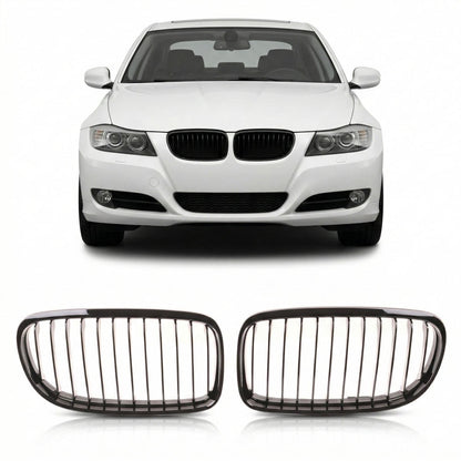 Frontgrill Hochglanz Schwarz passend für BMW 3er E90 E91 2008-2011