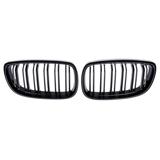 Sport Kühlergrill Dual Line Matt Schwarz für BMW 3 E92 Coupé E93 Cabrio 2005-2010 