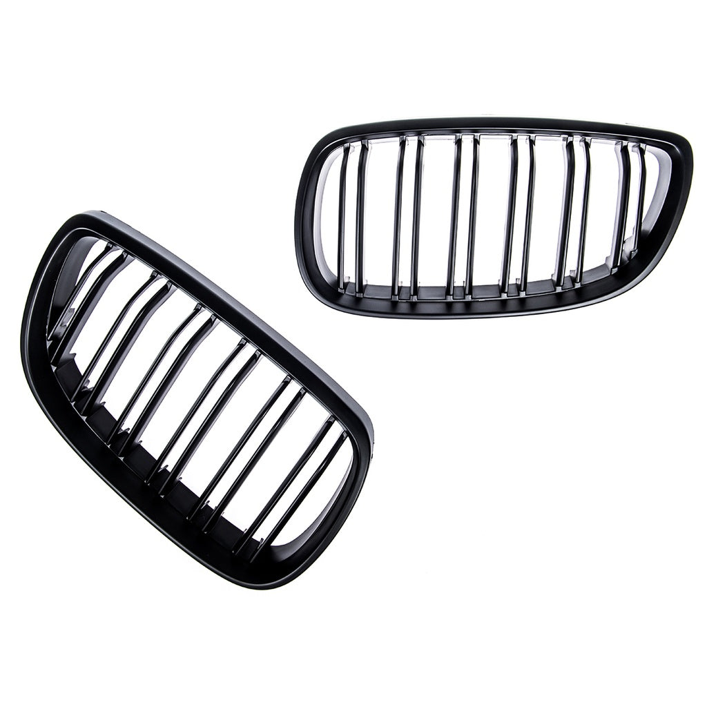 Sport Kühlergrill Dual Line Matt Schwarz für BMW 3 E92 Coupé E93 Cabrio 2005-2010 