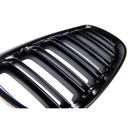 Sport Kühlergrill Dual Line Matt Schwarz für BMW 3 E92 Coupé E93 Cabrio 2005-2010 