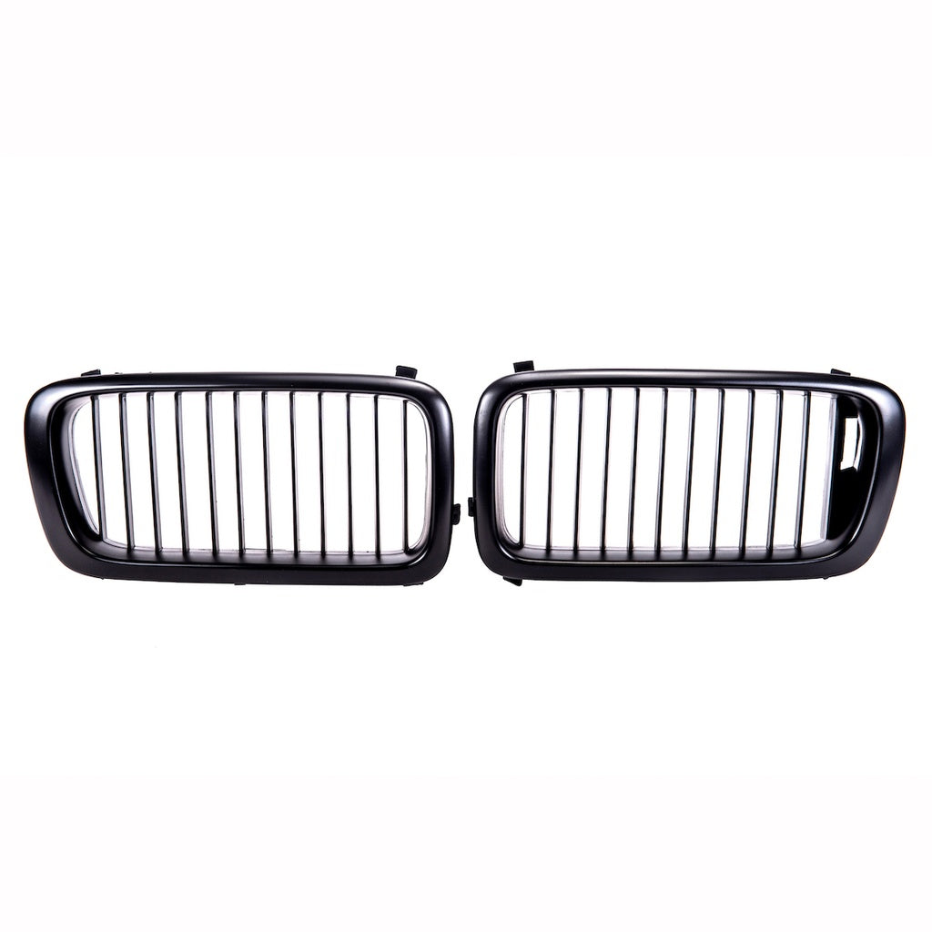 Sport Grill Single Line Matt Schwarz für BMW 7 E38 Pre-Facelift 1994-1999