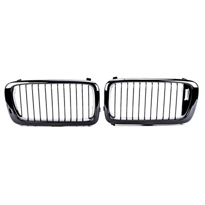 Hochglanz Schwarzer Einlinien Kühlergrill passend für BMW 7er E38 1994-1999