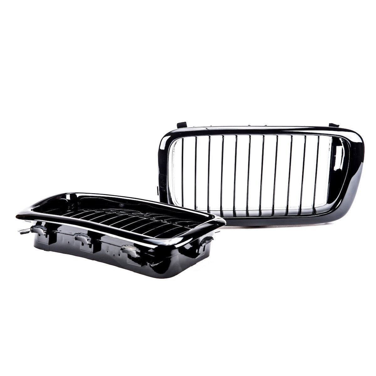 Hochglanz Schwarzer Einlinien Kühlergrill passend für BMW 7er E38 1994-1999