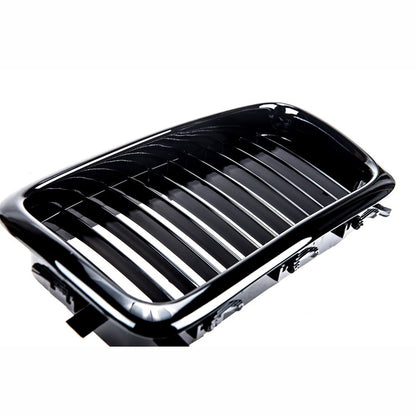 Hochglanz Schwarzer Einlinien Kühlergrill passend für BMW 7er E38 1994-1999