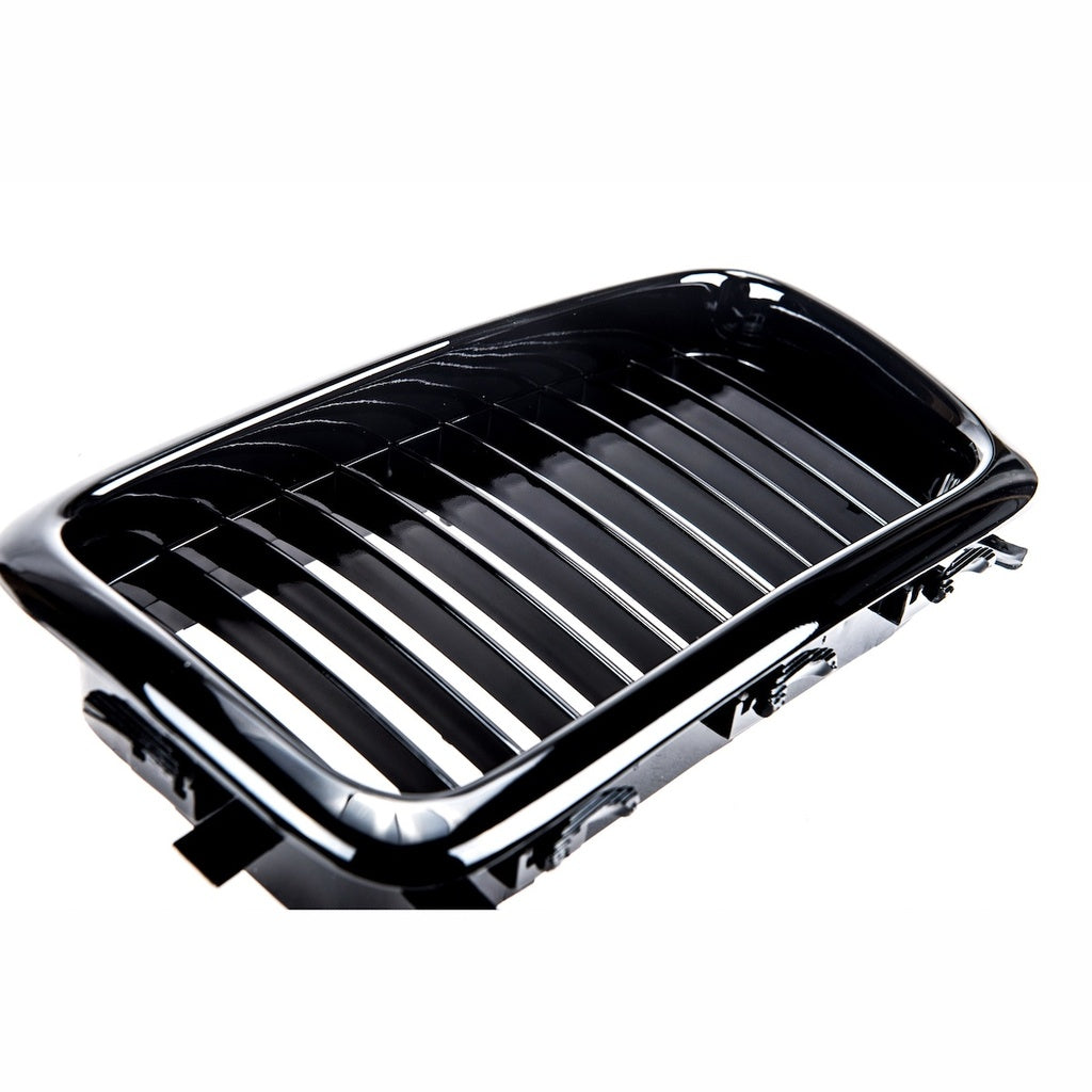 Sport Grill Glanz Schwarz für BMW 7 E38 Pre-Facelift 1994-1999 Einzelne Linie