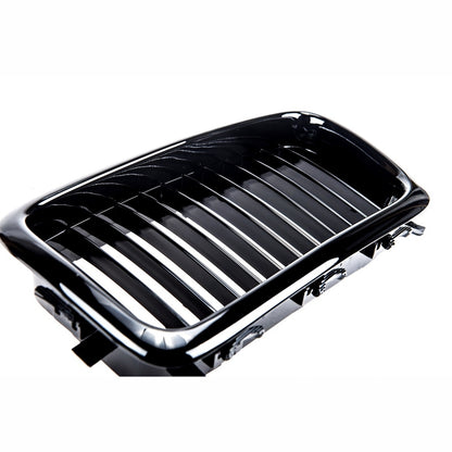 Sport Grill Glanz Schwarz für BMW 7 E38 Pre-Facelift 1994-1999 Einzelne Linie