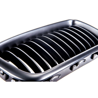 Kühlergrill Einlinie Matt Schwarz passend für BMW 7er E38 1994-2001