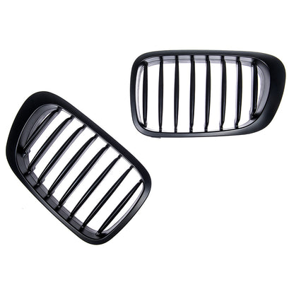 Grill Einzellinie Matt Schwarz passend für BMW 3er E46 Coupé/Convertible 1999-2003
