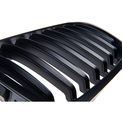 Grill Einzellinie Matt Schwarz passend für BMW 3er E46 Coupé/Convertible 1999-2003