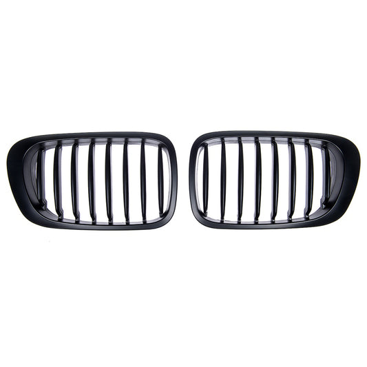 Sport Kühlergrill Single Line Matt Schwarz für BMW 3 E46 Coupe Cabrio 1999-2003