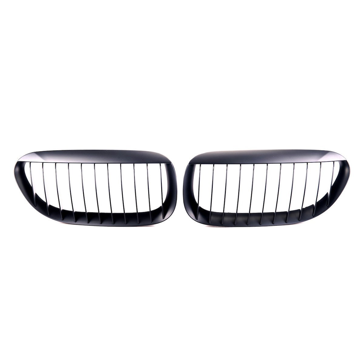 Kühlergrill Einzelstreifen Matt Schwarz passend für BMW 6er E63 E64 2003-2010
