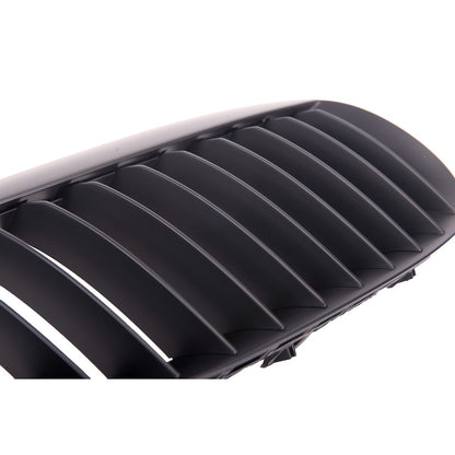Kühlergrill Einzelstreifen Matt Schwarz passend für BMW 6er E63 E64 2003-2010