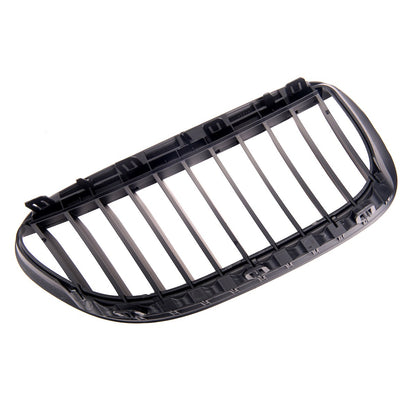 Kühlergrill Einzelstreifen Matt Schwarz passend für BMW 6er E63 E64 2003-2010
