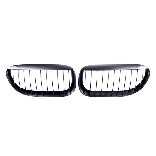Sport Kühlergrill Single Line Mattschwarz für BMW 6 E63 Coupé E64 Cabrio 2003-2010