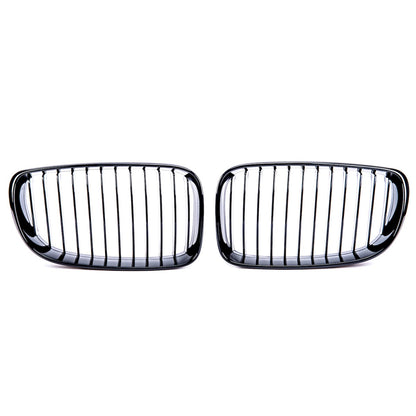 Frontgrill Hochglanz Schwarz passend für BMW 1er E81 E82 E87 E88 2007-2012