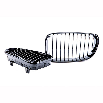 Frontgrill Hochglanz Schwarz passend für BMW 1er E81 E82 E87 E88 2007-2012