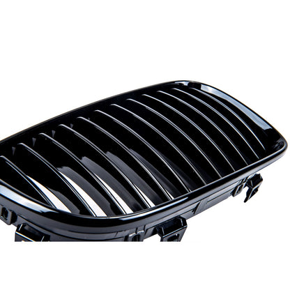 Frontgrill Hochglanz Schwarz passend für BMW 1er E81 E82 E87 E88 2007-2012