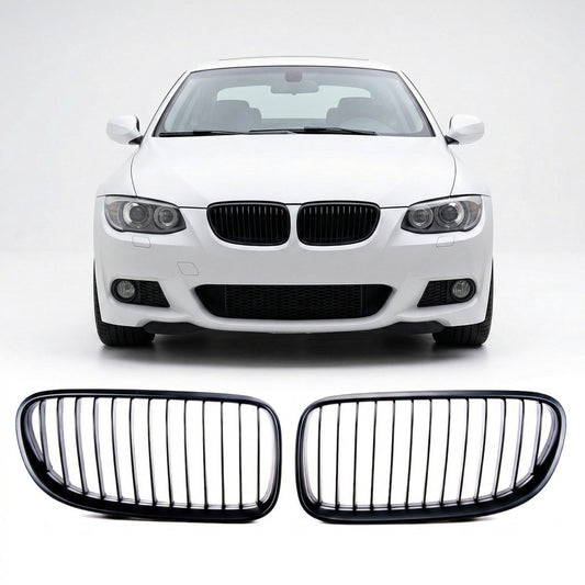 Grill Einzellinie Matt Schwarz passend für BMW 3er E92 E93 2010-2013