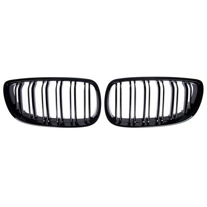 Vorderer Grill Hochglanz Schwarz Doppel-Linie passend für BMW 3 E92 E93 2005-2010