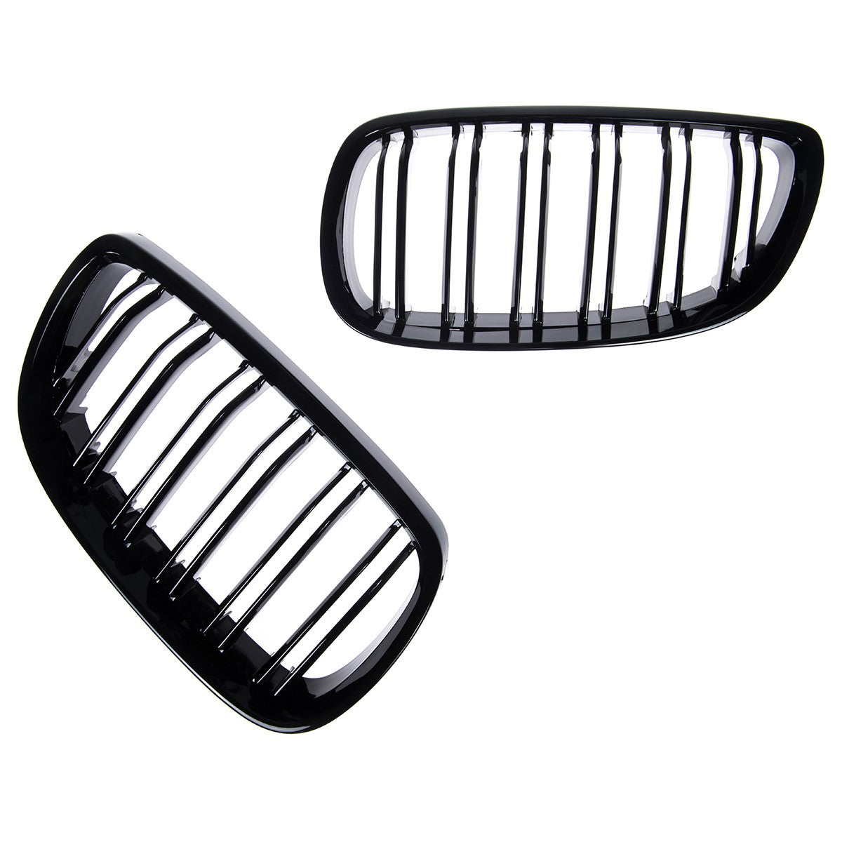 Vorderer Grill Hochglanz Schwarz Doppel-Linie passend für BMW 3 E92 E93 2005-2010