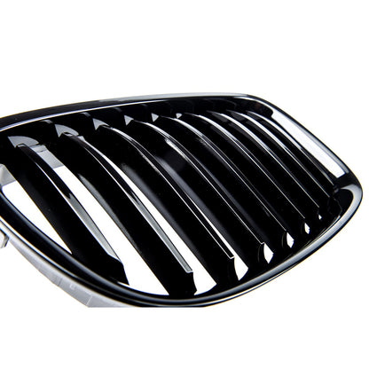 Hochglanz Schwarzer Einzel-Linie Vordergrill passend für BMW 5er GT F07 2013-2017