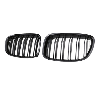 Dual Line Hochglanz Schwarz Kühlergrill passend für BMW 5er F07 GT 2013-2017