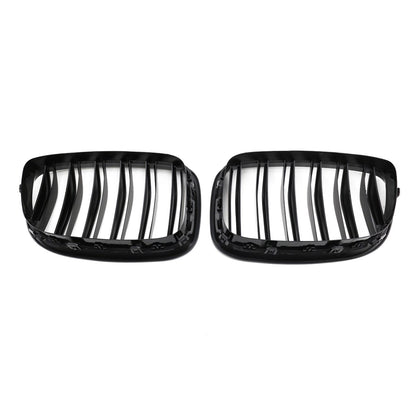Dual Line Hochglanz Schwarz Kühlergrill passend für BMW 5er F07 GT 2013-2017