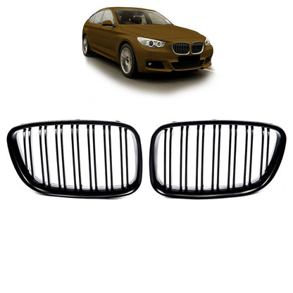 Grill Dual Line Matt Schwarz passend für BMW 5er GT F07 2013-2017