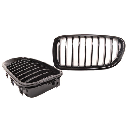Kühlergrill Hochglanz Schwarz passend für BMW 5er F10 F11 2010-2017