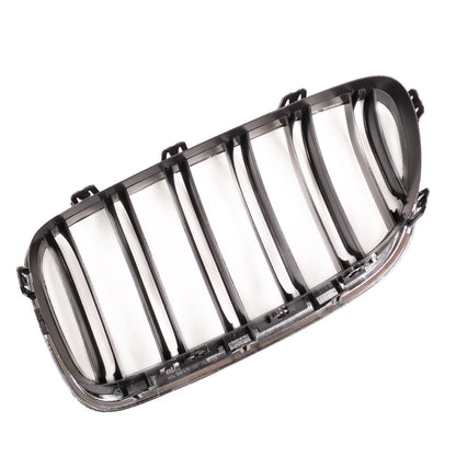 Doppelstreifen Kühlergrill Chrom & Schwarz passend für BMW 5er F10 F11 2010-2018