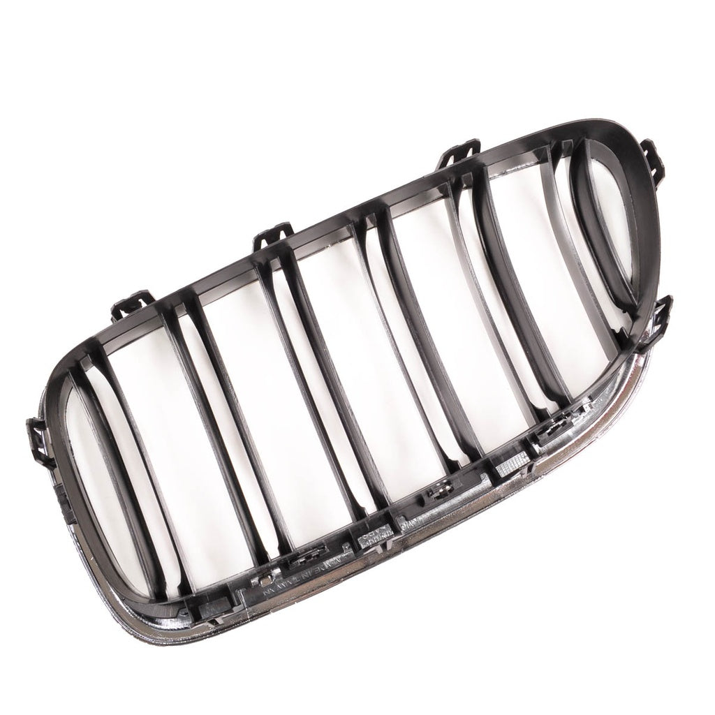 Sport Kühlergrill Dual Line Chrome Schwarz für BMW 5 F10 Limousine F11 Touring 2010-2018