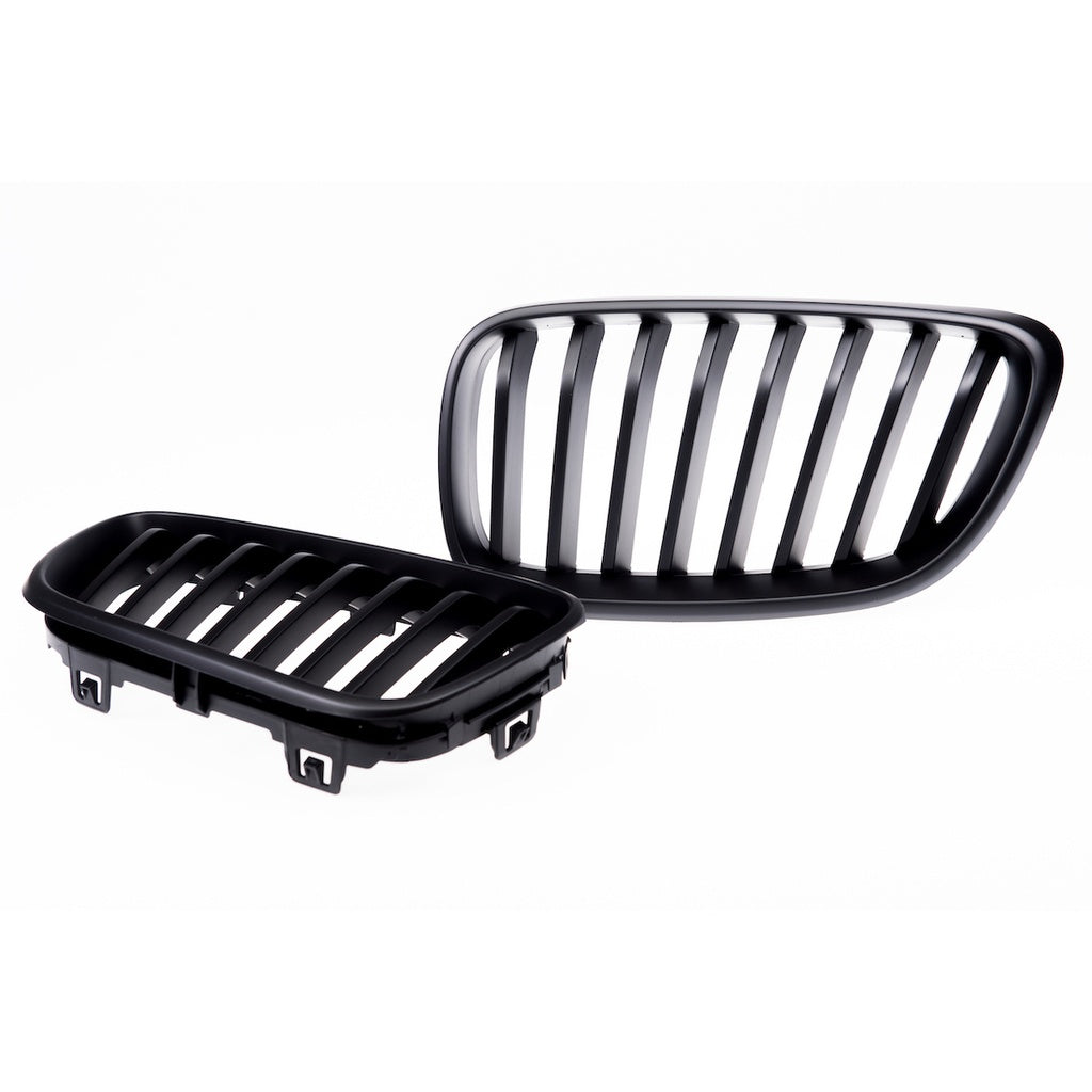 Sport Grill Matt Schwarz für BMW 2 F22 Coupé F23 Cabrio 2013-2021 Einzelstreifen
