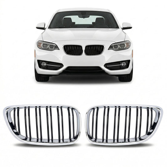 Sportgrill Dual Line Chrom & Schwarz passend für BMW 2 F22/F23 2013-2021