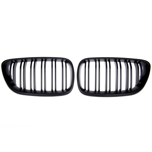 Sport Kühlergrill Dual Line Mattschwarz BMW 2 Coupe Cabrio 2013-2021