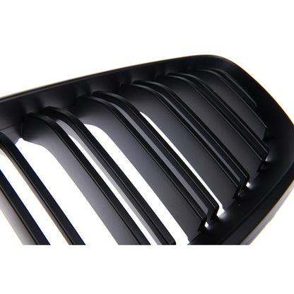 Sport Kühlergrill Dual Line Mattschwarz BMW 2 Coupe Cabrio 2013-2021