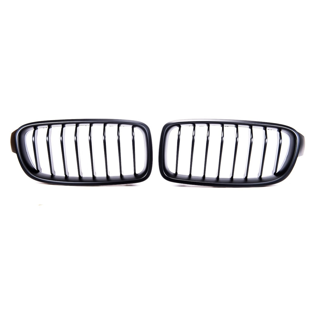 Sport Grill Mattschwarz Einzelne Linie für BMW 3 F30 Limousine F31 Touring 2011-2019