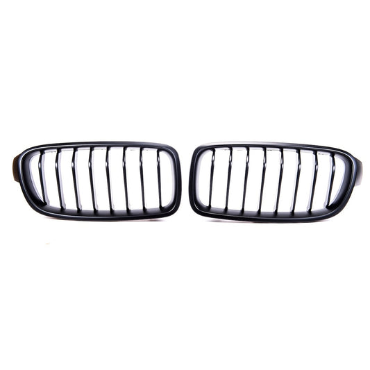 Sport Grill Mattschwarz Einzelne Linie für BMW 3 F30 Limousine F31 Touring 2011-2019