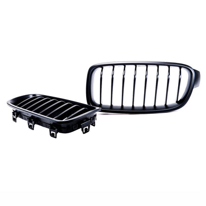 Sport Grill Mattschwarz Einzelne Linie für BMW 3 F30 Limousine F31 Touring 2011-2019