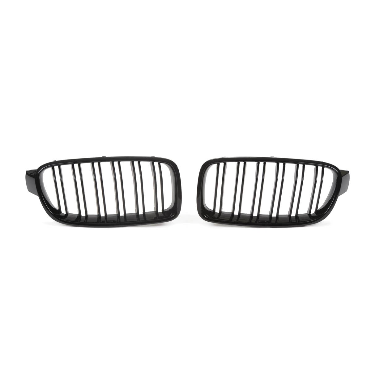 Kühlergrill Hochglanz Schwarz Doppelstreifen passend für BMW 3er F30 F31 2011-2019