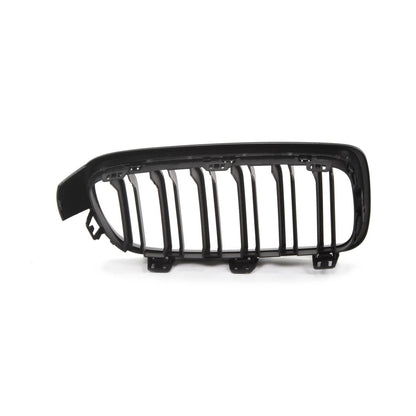 Kühlergrill Hochglanz Schwarz Doppelstreifen passend für BMW 3er F30 F31 2011-2019