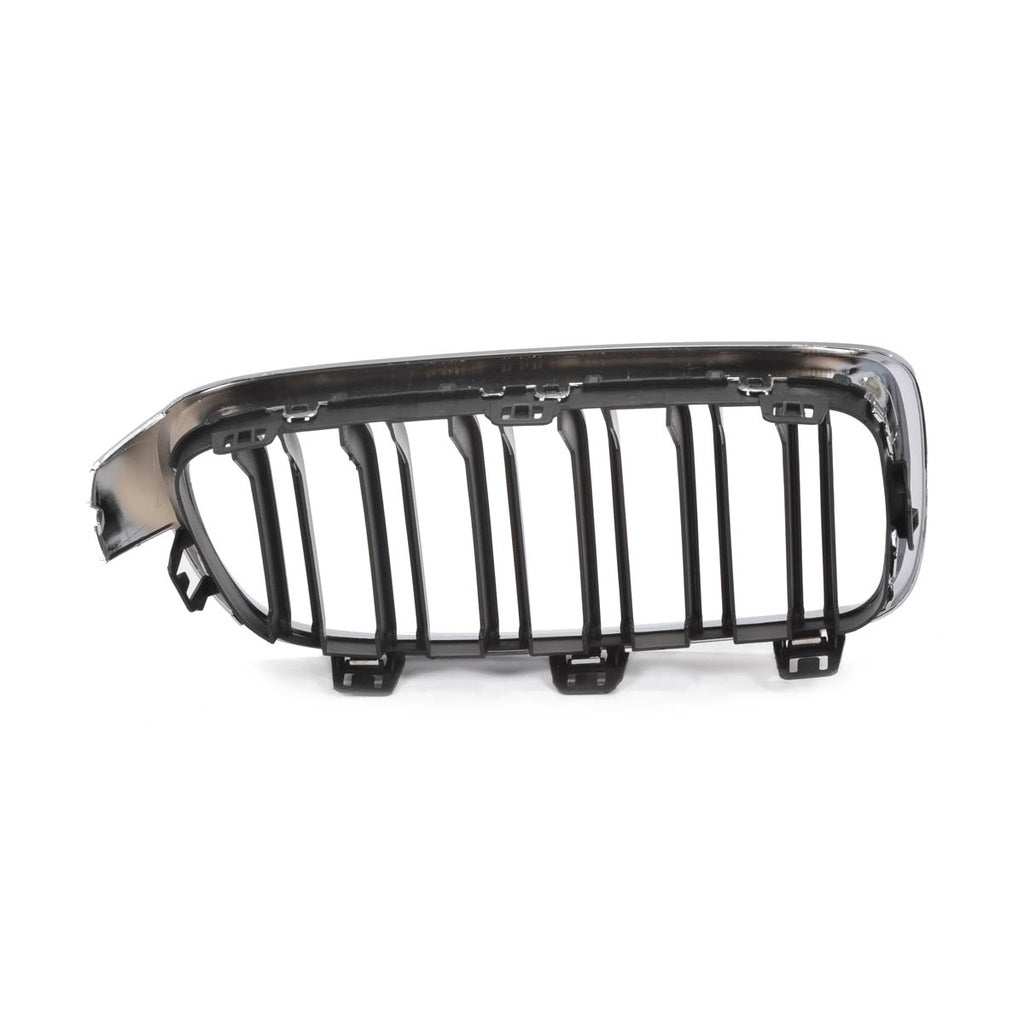 Sport Kühlergrill Dual Line Chrom Schwarz für BMW 3 F30 Limousine F31 Touring 2011-2019