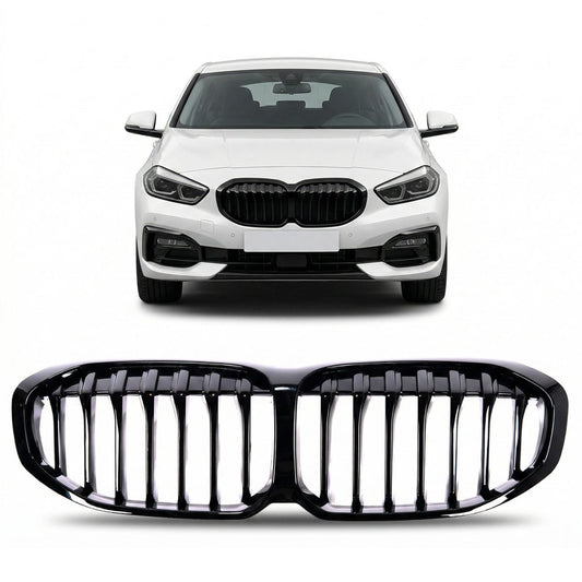 Sportgrill Hochglanz Schwarz passend für BMW 1er F40 Hatchback 2019-2024