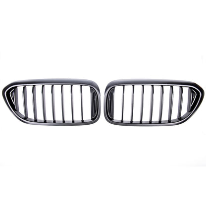 Sport Grill Single Line Matt Schwarz für BMW 5 Limousine und Touring 2017-2020