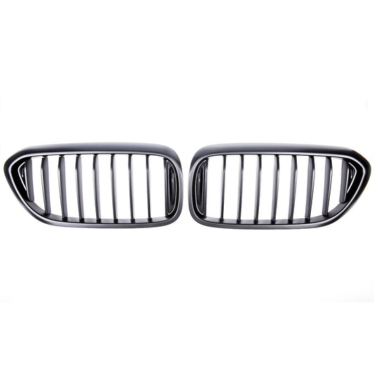 Sport Grill Single Line Matt Schwarz für BMW 5 Limousine und Touring 2017-2020